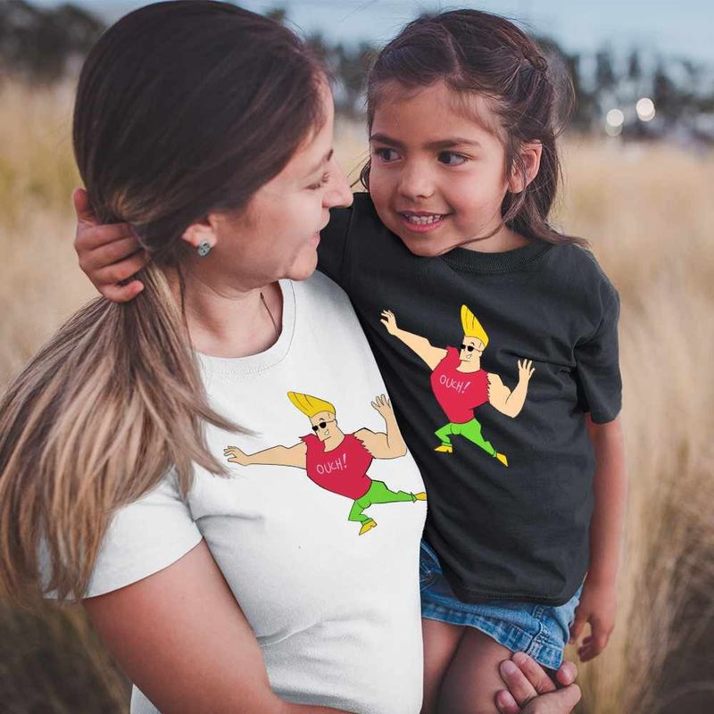 Fashion, accesorii si bijuterii - Femei - Imbracaminte femei - Tricouri si topuri femei - Tricou Femei Johnny Bravo Ouch! Sportiv Fitness, negru, marime M - Infinity.ro