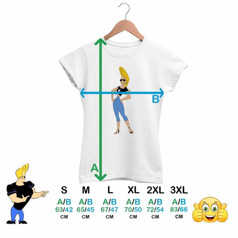 Fashion, accesorii si bijuterii - Femei - Imbracaminte femei - Tricouri si topuri femei - Tricou Femei Jenny Brava Johnny Bravo, alb, marime L - Infinity.ro