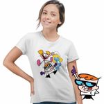 Fashion, accesorii si bijuterii - Femei - Imbracaminte femei - Tricouri si topuri femei - Tricou Femei Laborator Dexter Dee Dee Strumfita Strumfii, alb, marime XL - Infinity.ro