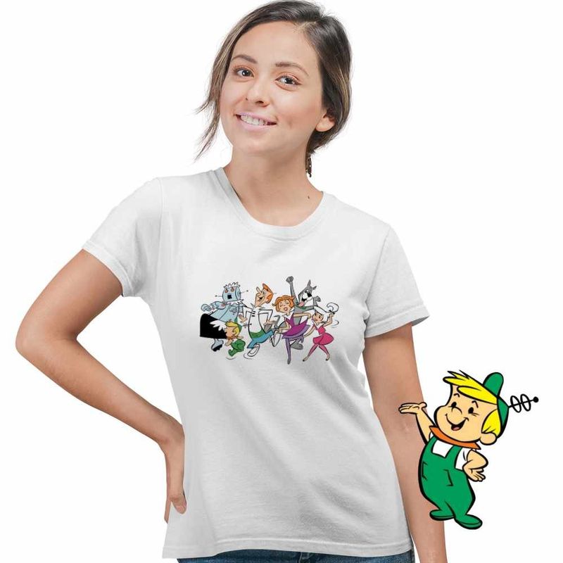 Fashion, accesorii si bijuterii - Femei - Imbracaminte femei - Tricouri si topuri femei - Tricou Femei Familia Jetson Petrecere, alb, marime XL - Infinity.ro