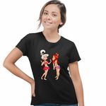 Fashion, accesorii si bijuterii - Femei - Imbracaminte femei - Tricouri si topuri femei - Tricou Femei Familia Jetson Judy Epoca de Piatra, negru, marime XL - Infinity.ro