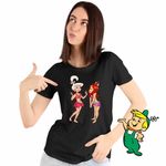 Fashion, accesorii si bijuterii - Femei - Imbracaminte femei - Tricouri si topuri femei - Tricou Femei Familia Jetson Judy Epoca de Piatra, negru, marime XL - Infinity.ro