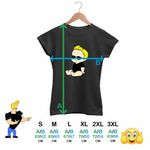 Fashion, accesorii si bijuterii - Femei - Imbracaminte femei - Tricouri si topuri femei - Tricou Femei Johnny Bravo Bebelus Blond Ochelari, negru, marime 2XL - Infinity.ro