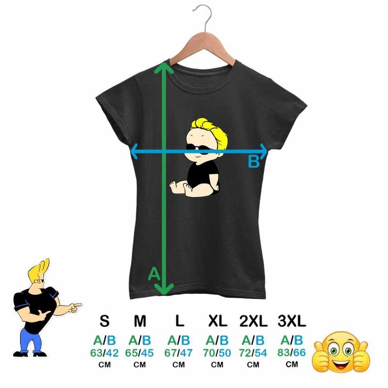 Fashion, accesorii si bijuterii - Femei - Imbracaminte femei - Tricouri si topuri femei - Tricou Femei Johnny Bravo Bebelus Blond Ochelari, negru, marime 2XL - Infinity.ro
