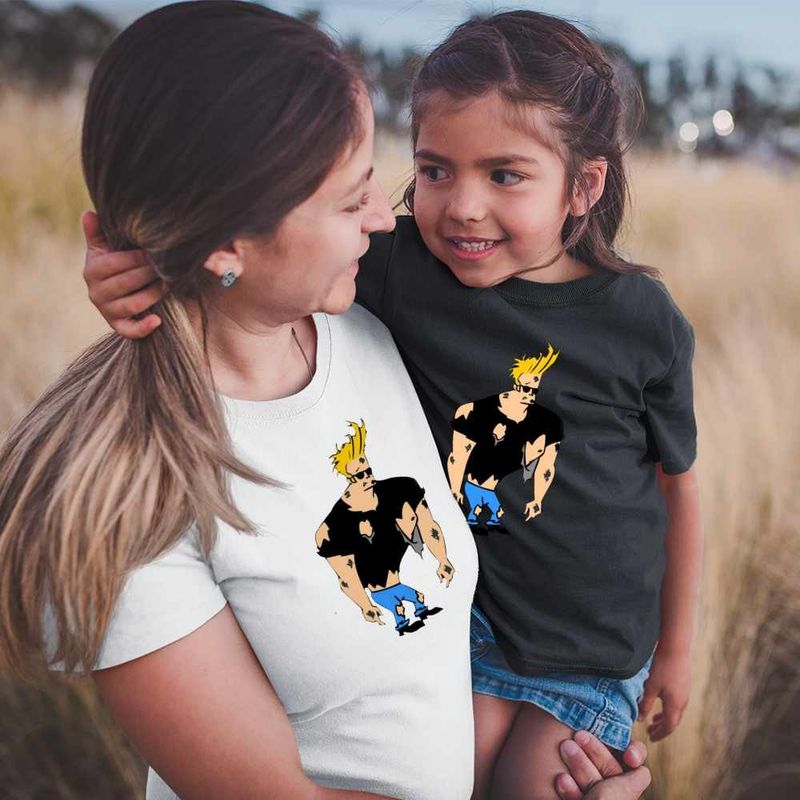 Fashion, accesorii si bijuterii - Femei - Imbracaminte femei - Tricouri si topuri femei - Tricou Femei Johnny Bravo Batut Ciufulit, negru, marime 2XL - Infinity.ro