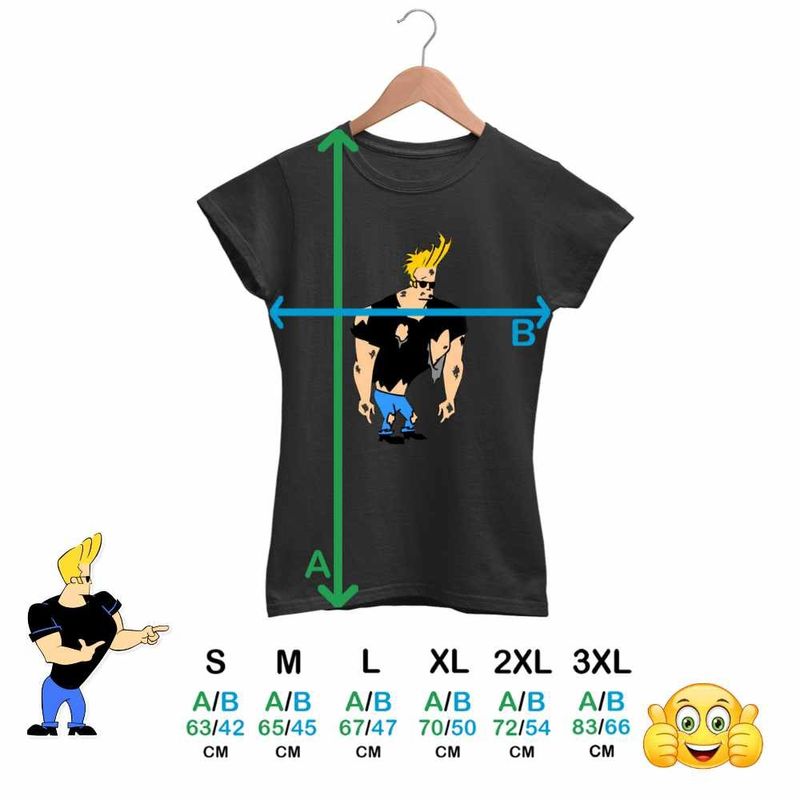 Fashion, accesorii si bijuterii - Femei - Imbracaminte femei - Tricouri si topuri femei - Tricou Femei Johnny Bravo Batut Ciufulit, negru, marime 2XL - Infinity.ro
