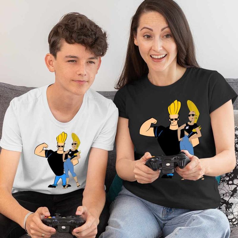 Fashion, accesorii si bijuterii - Femei - Imbracaminte femei - Tricouri si topuri femei - Tricou Femei Johnny Bravo Jenny Brava Fitness, alb, marime 2XL - Infinity.ro