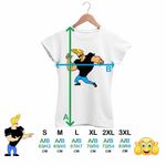 Fashion, accesorii si bijuterii - Femei - Imbracaminte femei - Tricouri si topuri femei - Tricou Femei Johnny Bravo Elvis Presley Sport, alb, marime L - Infinity.ro