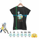 Fashion, accesorii si bijuterii - Femei - Imbracaminte femei - Tricouri si topuri femei - Tricou Femei Rick and Morty, negru, marime 2XL - Infinity.ro