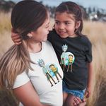 Fashion, accesorii si bijuterii - Femei - Imbracaminte femei - Tricouri si topuri femei - Tricou Femei Rick and Morty, negru, marime 2XL - Infinity.ro