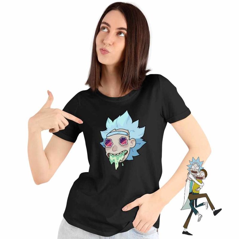 Fashion, accesorii si bijuterii - Femei - Imbracaminte femei - Tricouri si topuri femei - Tricou Femei Rick and Morty Legend, negru, marime 3XL - Infinity.ro