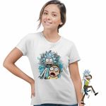 Fashion, accesorii si bijuterii - Femei - Imbracaminte femei - Tricouri si topuri femei - Tricou Femei Rick and Morty Cercetator Nepot Asistent, alb, marime 2XL - Infinity.ro