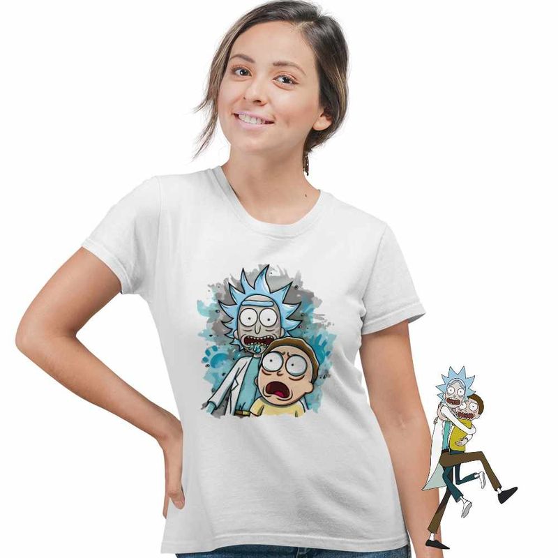 Fashion, accesorii si bijuterii - Femei - Imbracaminte femei - Tricouri si topuri femei - Tricou Femei Rick and Morty Cercetator Nepot Asistent, alb, marime 2XL - Infinity.ro