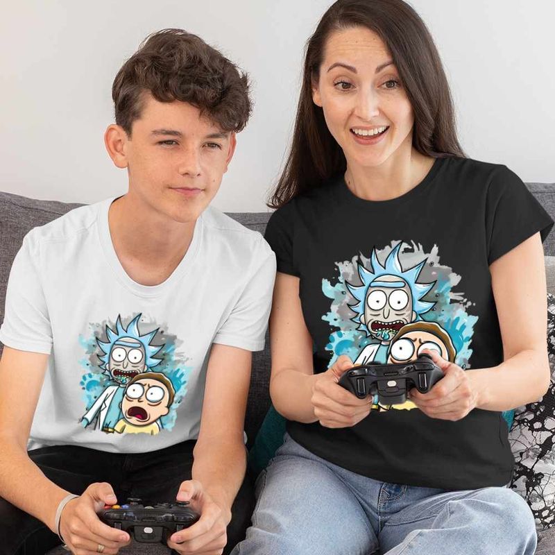 Fashion, accesorii si bijuterii - Femei - Imbracaminte femei - Tricouri si topuri femei - Tricou Femei Rick and Morty Cercetator Nepot Asistent, alb, marime 2XL - Infinity.ro