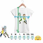 Fashion, accesorii si bijuterii - Femei - Imbracaminte femei - Tricouri si topuri femei - Tricou Femei Rick and Morty Fanart Aventuri, alb, marime 3XL - Infinity.ro