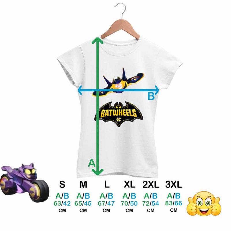 Fashion, accesorii si bijuterii - Femei - Imbracaminte femei - Tricouri si topuri femei - Tricou Femei Batwheels Batwing Batroti Jet Batman, alb, marime S - Infinity.ro