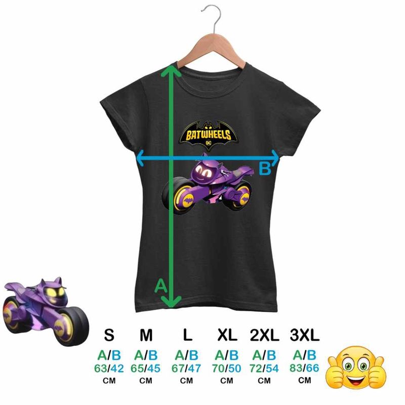 Fashion, accesorii si bijuterii - Femei - Imbracaminte femei - Tricouri si topuri femei - Tricou Femei Batwheels Bibi Batgirl Cycle Motocicleta Batman, negru, marime M - Infinity.ro