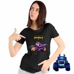 Fashion, accesorii si bijuterii - Femei - Imbracaminte femei - Tricouri si topuri femei - Tricou Femei Batwheels Bibi Batgirl Cycle Motocicleta Batman, negru, marime M - Infinity.ro