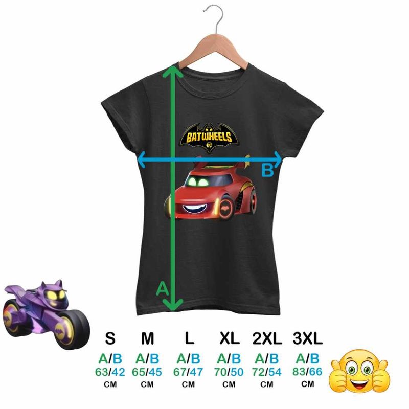 Fashion, accesorii si bijuterii - Femei - Imbracaminte femei - Tricouri si topuri femei - Tricou Femei Batwheels Redbird Batroti Robin Desene Masini, negru, marime XL - Infinity.ro