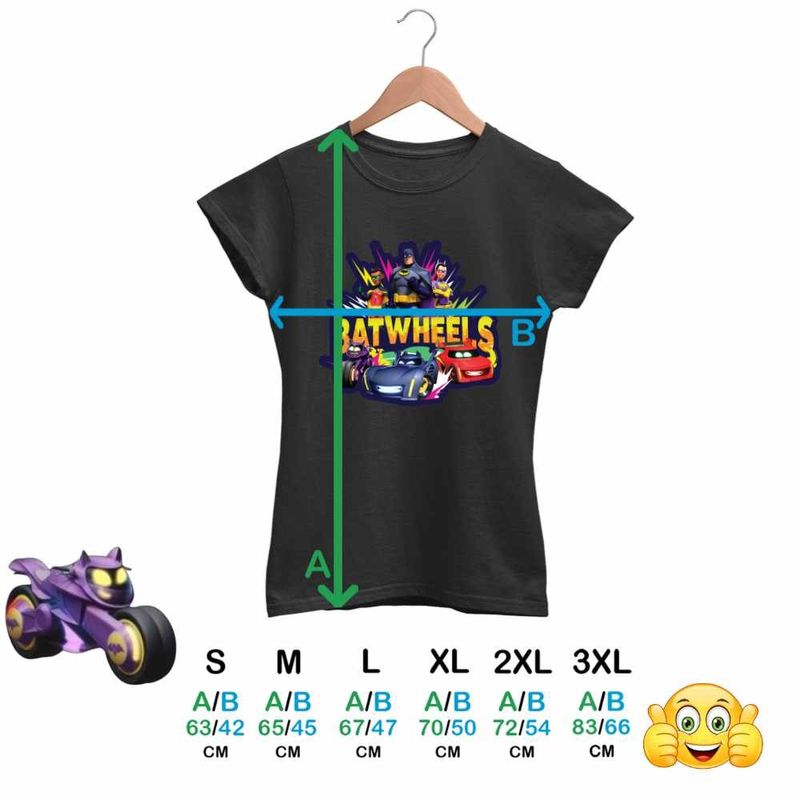 Fashion, accesorii si bijuterii - Femei - Imbracaminte femei - Tricouri si topuri femei - Tricou Femei Batwheels Batroti All Team Masini, negru, marime 2XL - Infinity.ro