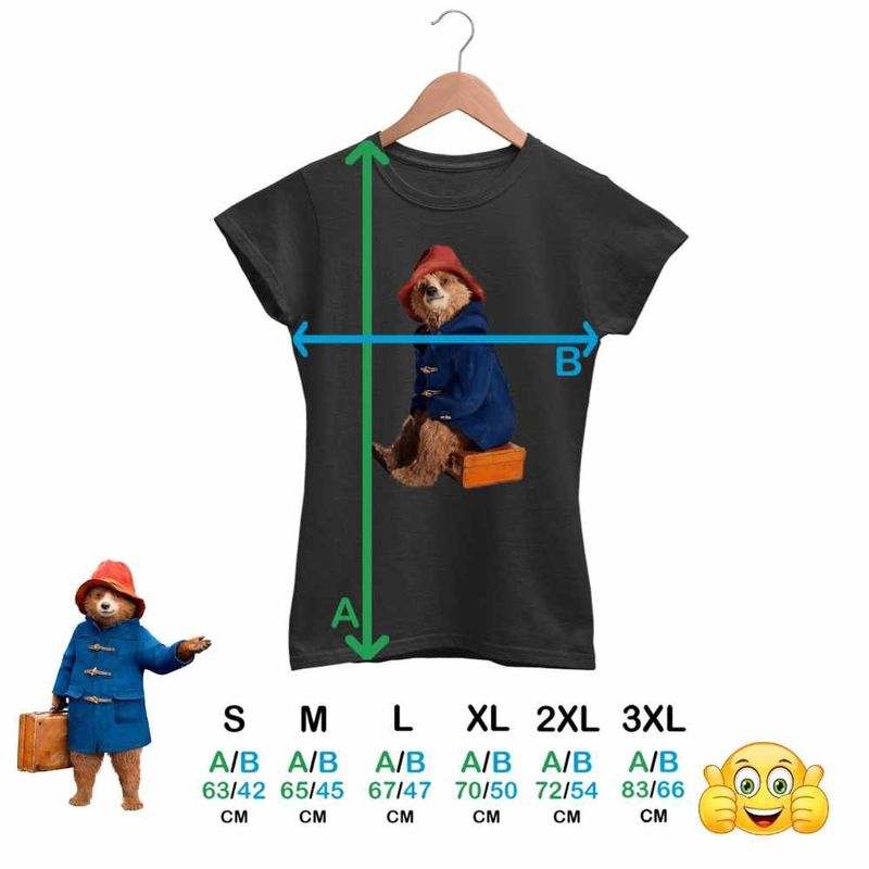 Fashion, accesorii si bijuterii - Femei - Imbracaminte femei - Tricouri si topuri femei - Tricou Femei Paddington Urs Politicos, negru, marime S - Infinity.ro