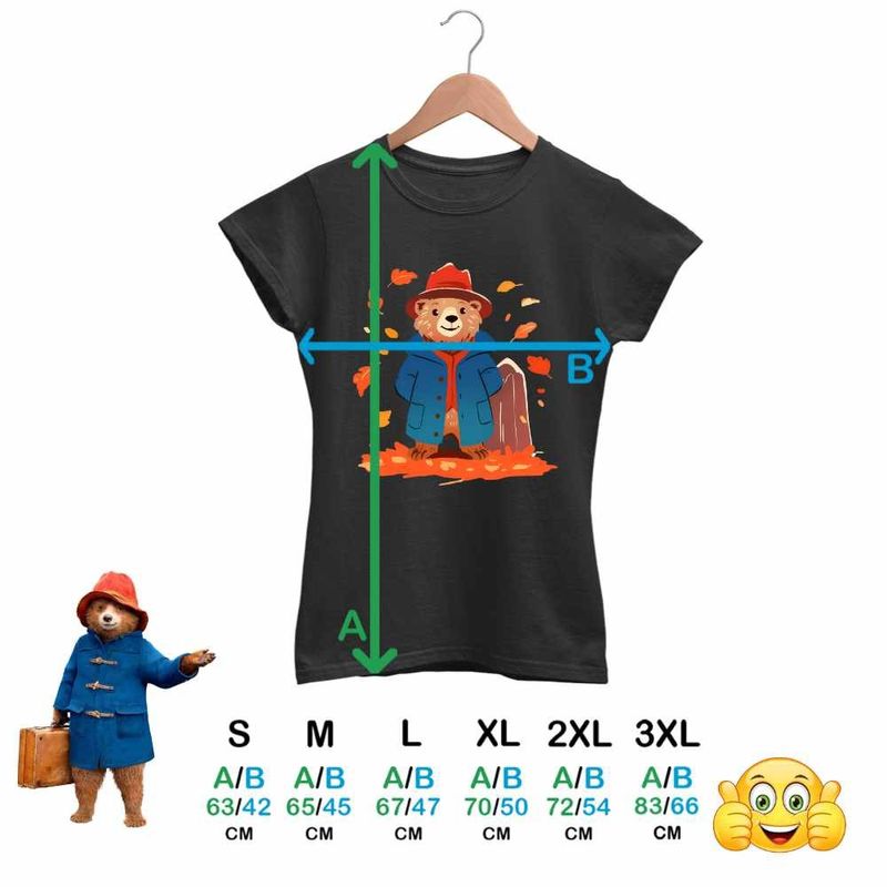 Fashion, accesorii si bijuterii - Femei - Imbracaminte femei - Tricouri si topuri femei - Tricou Femei Paddinton Toamna Frunze, negru, marime S - Infinity.ro