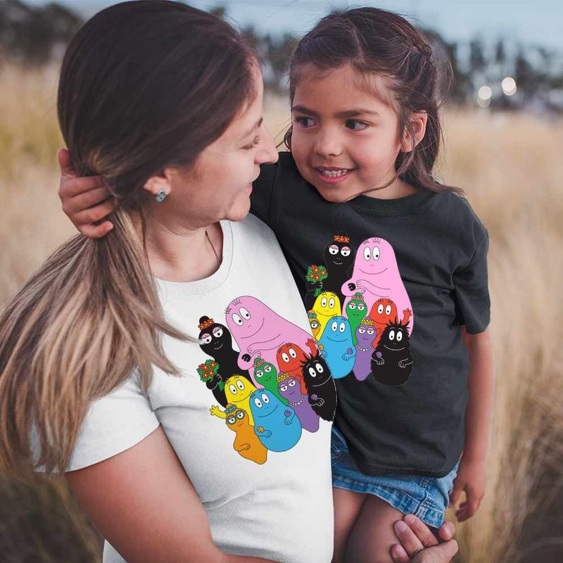 Fashion, accesorii si bijuterii - Femei - Imbracaminte femei - Tricouri si topuri femei - Tricou Femei Barbapapa Familie Petrecere, negru, marime S - Infinity.ro