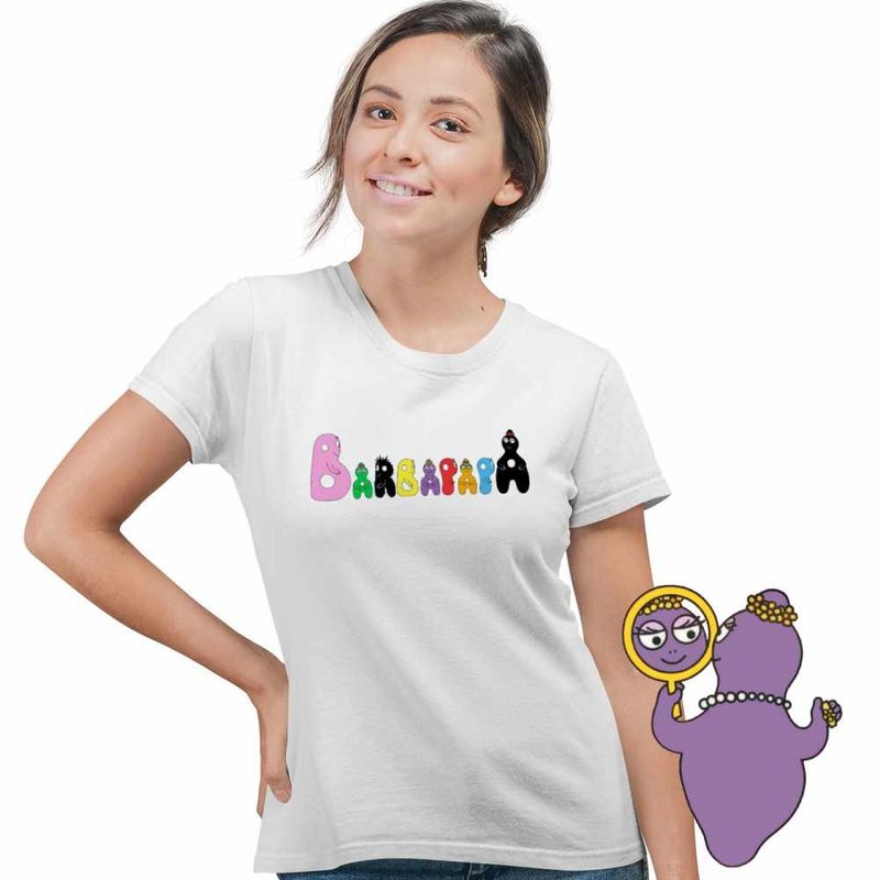 Fashion, accesorii si bijuterii - Femei - Imbracaminte femei - Tricouri si topuri femei - Tricou Femei Barbapapa Logo Inspiratie, alb, marime XL - Infinity.ro