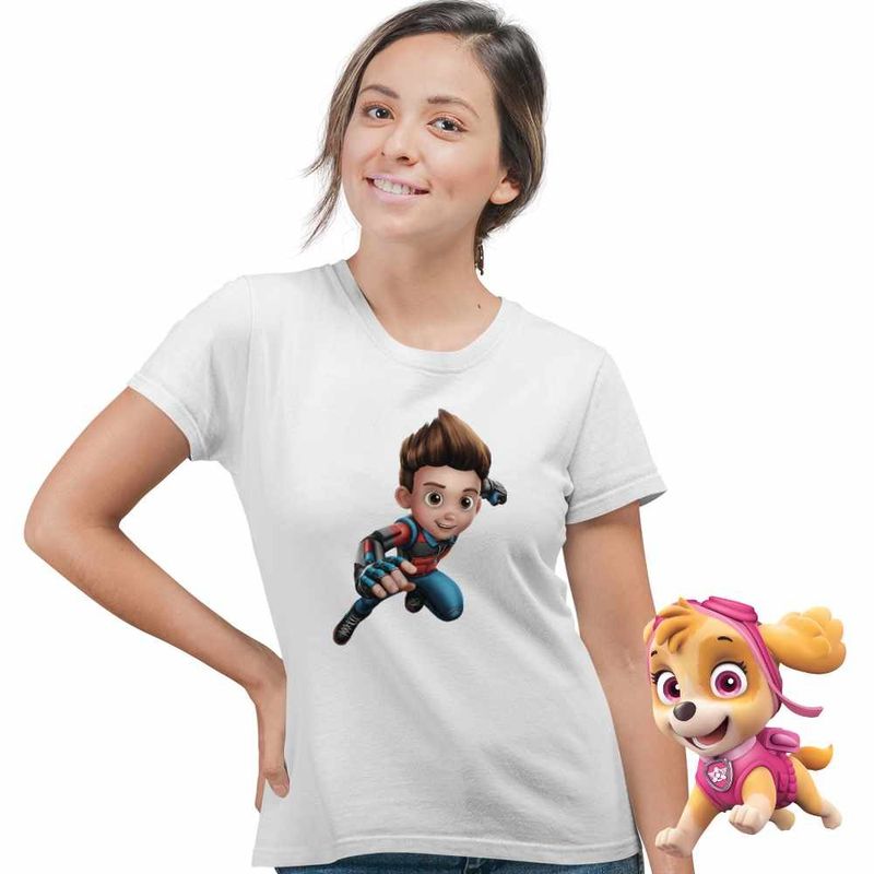 Fashion, accesorii si bijuterii - Femei - Imbracaminte femei - Tricouri si topuri femei - Tricou Femei Paw Patrol Ryder Patrula Catelusilor Politist, alb, marime XL - Infinity.ro