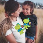 Fashion, accesorii si bijuterii - Femei - Imbracaminte femei - Tricouri si topuri femei - Tricou Femei Tim Rex Tata Spatiu Dinozauri T-Rex, negru, marime M - Infinity.ro