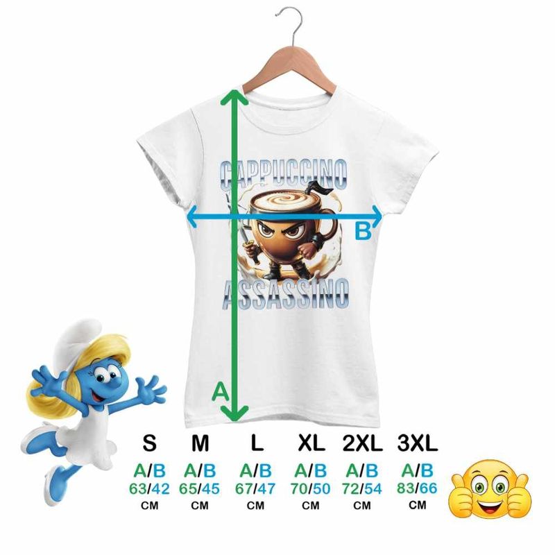Fashion, accesorii si bijuterii - Femei - Imbracaminte femei - Tricouri si topuri femei - Tricou Femei Italian Meme Assassino Brainrot, alb, marime L - Infinity.ro