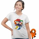 Fashion, accesorii si bijuterii - Femei - Imbracaminte femei - Tricouri si topuri femei - Tricou Femei South Park Tweety Tralalero Tralala Brainrot Diavol Brainrot Italian, alb, marime L - Infinity.ro
