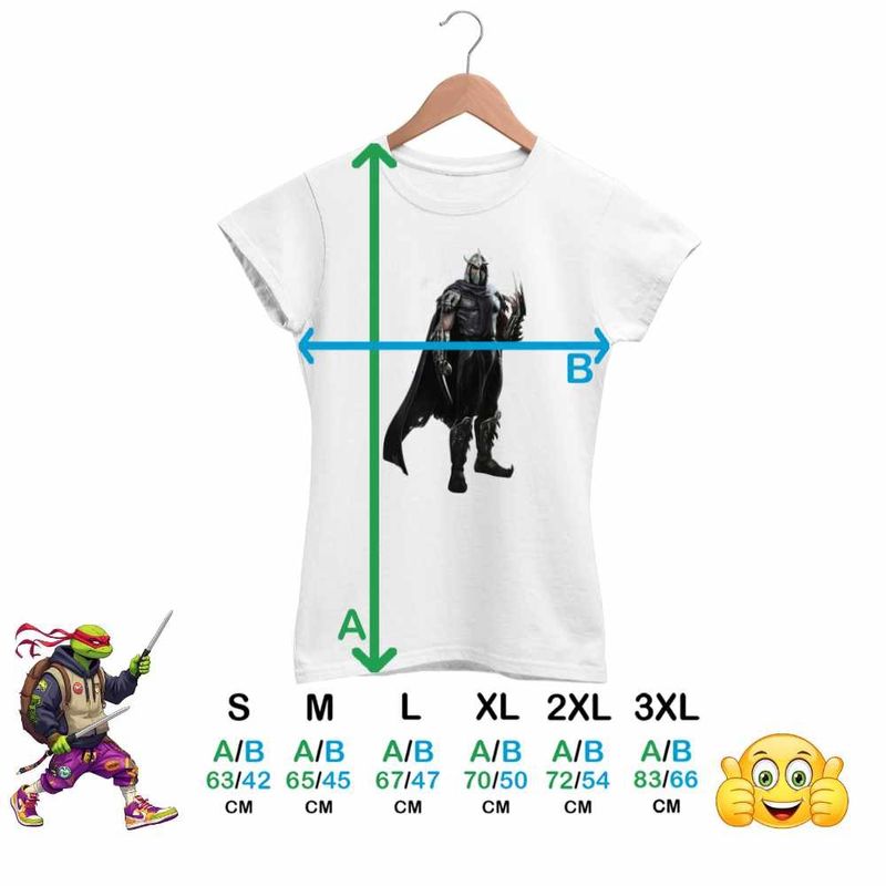 Fashion, accesorii si bijuterii - Femei - Imbracaminte femei - Tricouri si topuri femei - Tricou Femei Testoasele Ninja Shredder Foot Clan, alb, marime 2XL - Infinity.ro