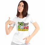 Fashion, accesorii si bijuterii - Femei - Imbracaminte femei - Tricouri si topuri femei - Tricou Femei Italian Bombardilo Crocodilo Brain Rot Brainrot, alb, marime XL - Infinity.ro