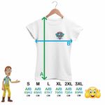 Fashion, accesorii si bijuterii - Femei - Imbracaminte femei - Tricouri si topuri femei - Tricou Femei Paw Patrol Emblema Patrula Catelusilor, alb, marime M - Infinity.ro