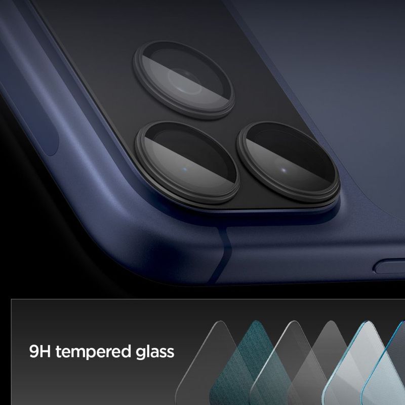 Laptop, Telefoane si Tablete - Telefoane mobile si accesorii - Accesorii Telefoane - Folii protectie telefoane - Folie Camera pentru iPhone 17 Pro Max - Spigen Glas.tR Optik EZ Fit Pro XL (AGL10649) - Black - Infinity.ro
