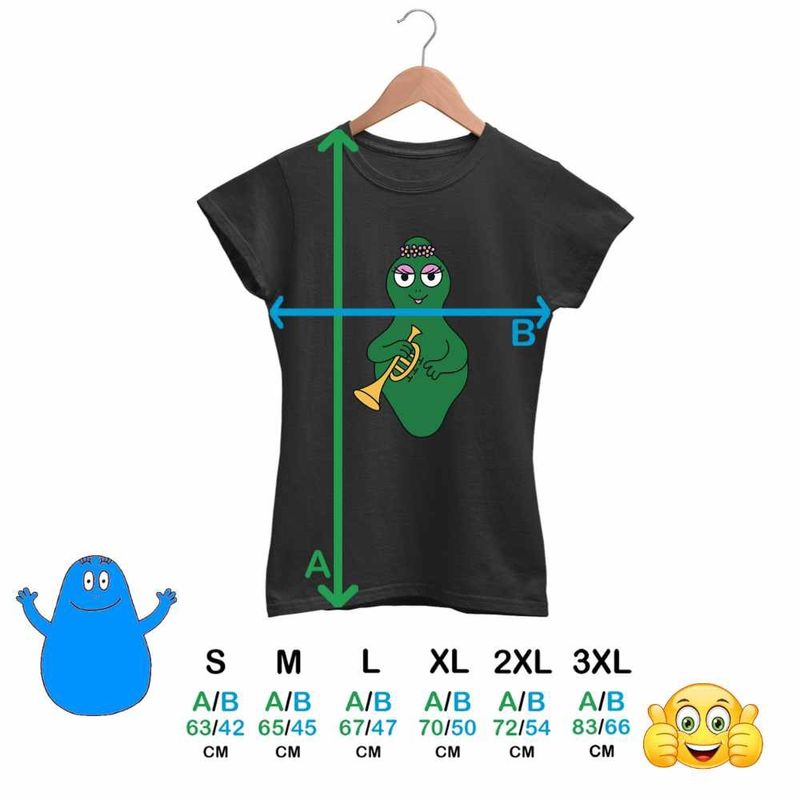 Fashion, accesorii si bijuterii - Femei - Imbracaminte femei - Tricouri si topuri femei - Tricou Femei Barbalala Barbapapa Musician, negru, marime M - Infinity.ro