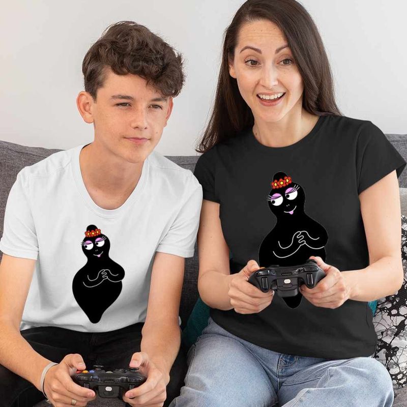 Fashion, accesorii si bijuterii - Femei - Imbracaminte femei - Tricouri si topuri femei - Tricou Femei Barbamama Barbapapa, alb, marime L - Infinity.ro