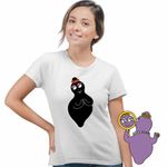 Fashion, accesorii si bijuterii - Femei - Imbracaminte femei - Tricouri si topuri femei - Tricou Femei Barbamama Barbapapa, alb, marime L - Infinity.ro