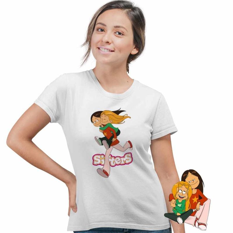 Fashion, accesorii si bijuterii - Femei - Imbracaminte femei - Tricouri si topuri femei - Tricou Femei Surorile Wendy Marine Les Sisters, alb, marime S - Infinity.ro
