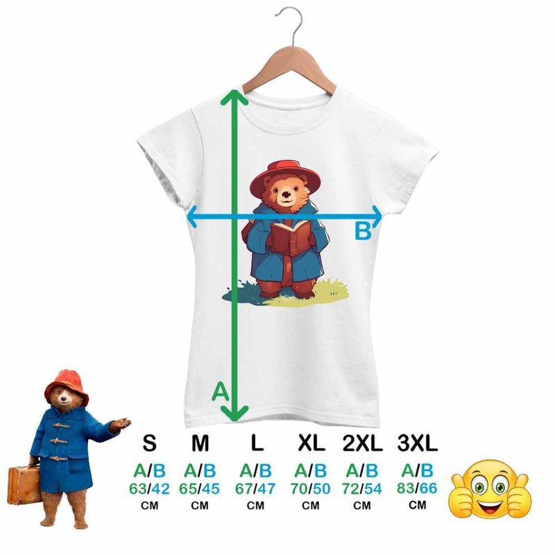 Fashion, accesorii si bijuterii - Femei - Imbracaminte femei - Tricouri si topuri femei - Tricou Femei Paddington Peru Urs Palarie, alb, marime XL - Infinity.ro