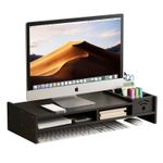 PC, gaming si accesorii - Desktop PC & monitoare - Accesorii monitoare - Suport monitor/laptop alb din ABS, 49 x 10 x 20, 4 cm, cu 5 compartimente, negru - Infinity.ro