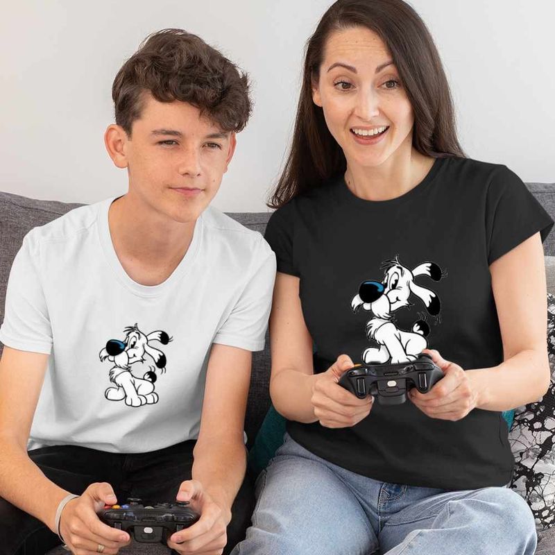 Fashion, accesorii si bijuterii - Femei - Imbracaminte femei - Tricouri si topuri femei - Tricou Femei Dogmatix Desene Animate Catelus Asterix, alb, marime XL - Infinity.ro