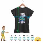 Fashion, accesorii si bijuterii - Femei - Imbracaminte femei - Tricouri si topuri femei - Tricou Femei Paw Patrol Everest Patrula Catelusilor Pompier, negru, marime XL - Infinity.ro