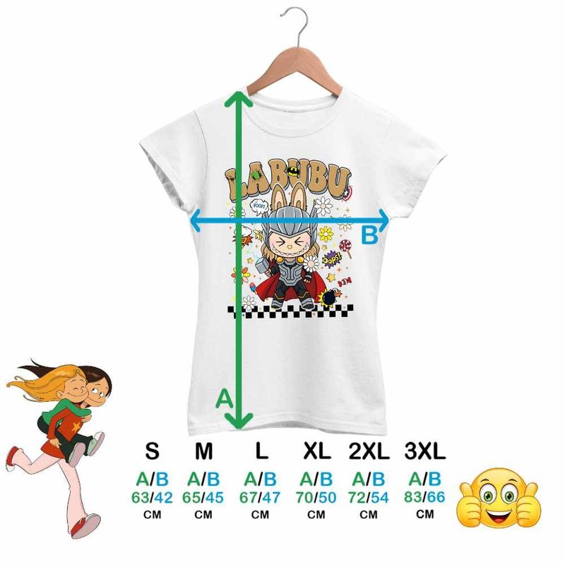 Fashion, accesorii si bijuterii - Femei - Imbracaminte femei - Tricouri si topuri femei - Tricou Femei Labubu Thor Ragnarok, alb, marime 3XL - Infinity.ro