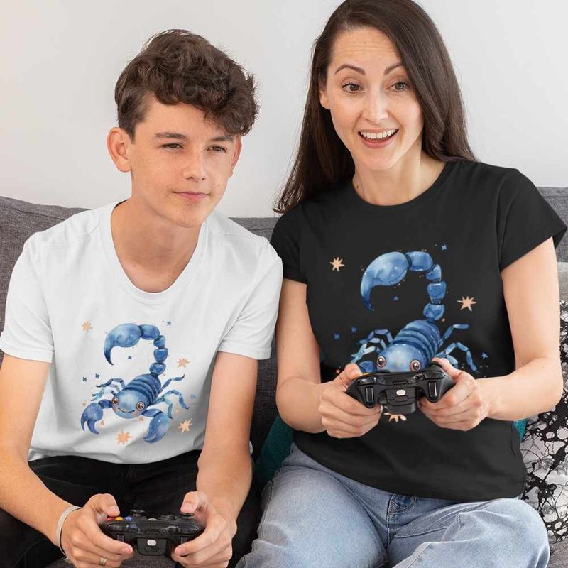 Fashion, accesorii si bijuterii - Femei - Imbracaminte femei - Tricouri si topuri femei - Tricou Femei Scorpion Baby Zodiac Horoscop Scorpio Astrologie, alb, marime XL - Infinity.ro