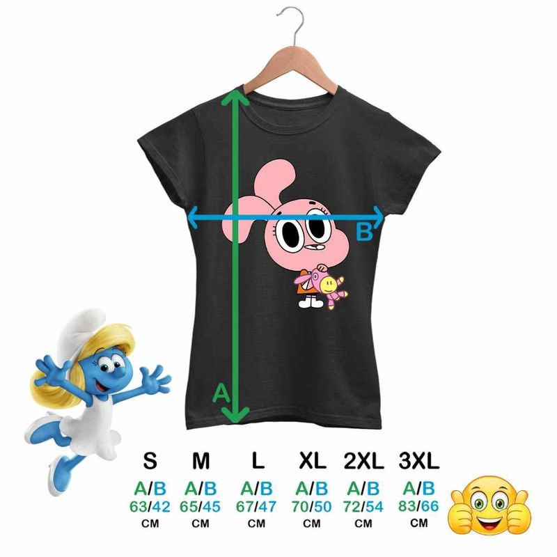 Fashion, accesorii si bijuterii - Femei - Imbracaminte femei - Tricouri si topuri femei - Tricou Femei Gumball Anais Watterson, negru, marime L - Infinity.ro