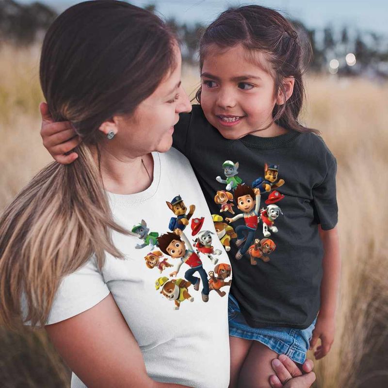 Fashion, accesorii si bijuterii - Femei - Imbracaminte femei - Tricouri si topuri femei - Tricou Femei Paw Patrol Aventuri Patrula Catelusilor, negru, marime M - Infinity.ro