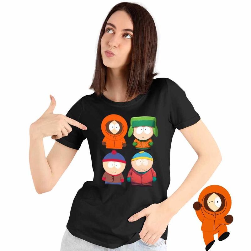 Fashion, accesorii si bijuterii - Femei - Imbracaminte femei - Tricouri si topuri femei - Tricou Femei South Park Dream Team, negru, marime M - Infinity.ro