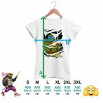 Fashion, accesorii si bijuterii - Femei - Imbracaminte femei - Tricouri si topuri femei - Tricou Femei Testoasele Ninja Lupta Mutant Teenage, alb, marime 2XL - Infinity.ro